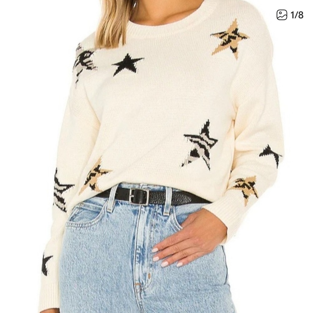 Rails Perci Animal Print Knit Sweater Size Small
